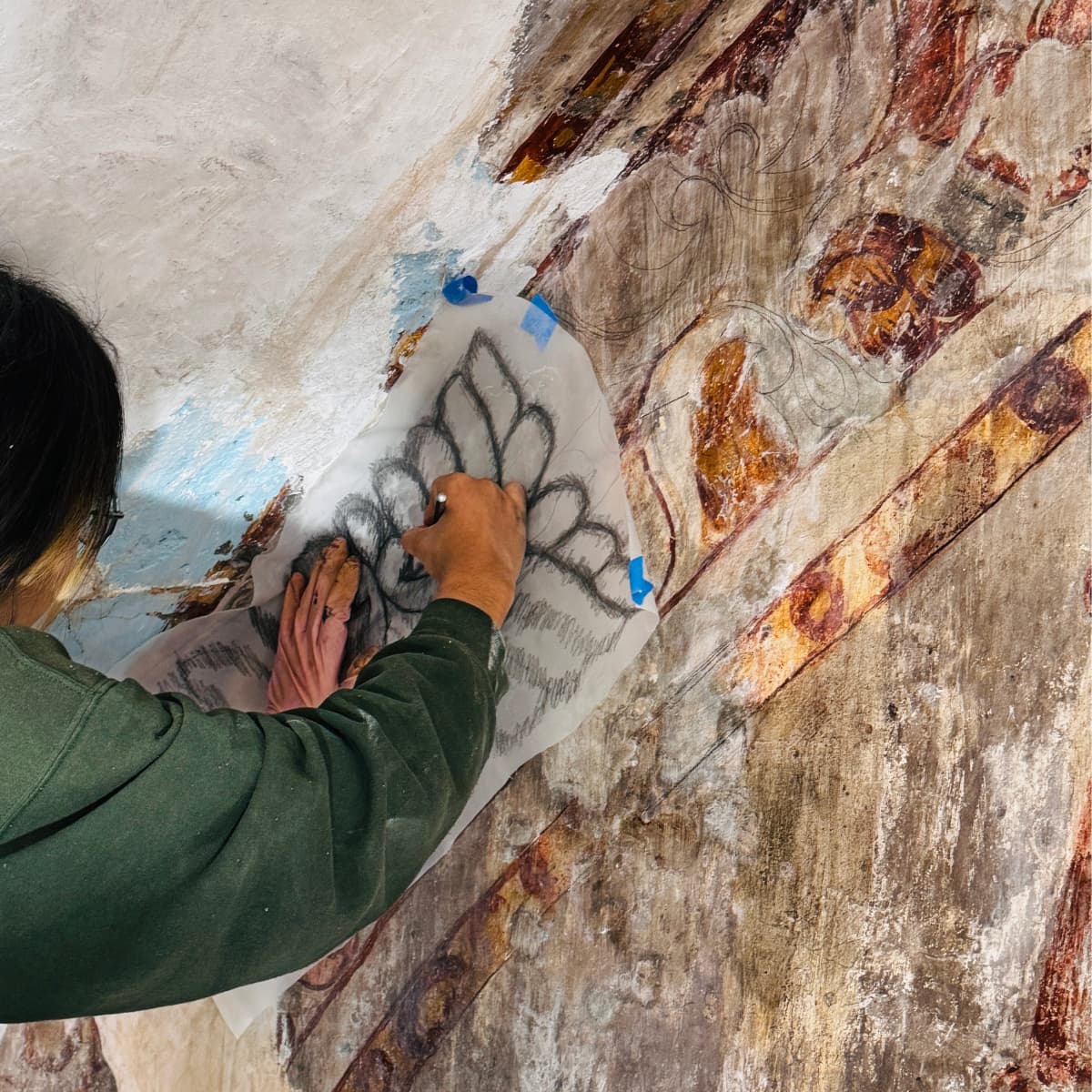 Restauración de pintura mural 9